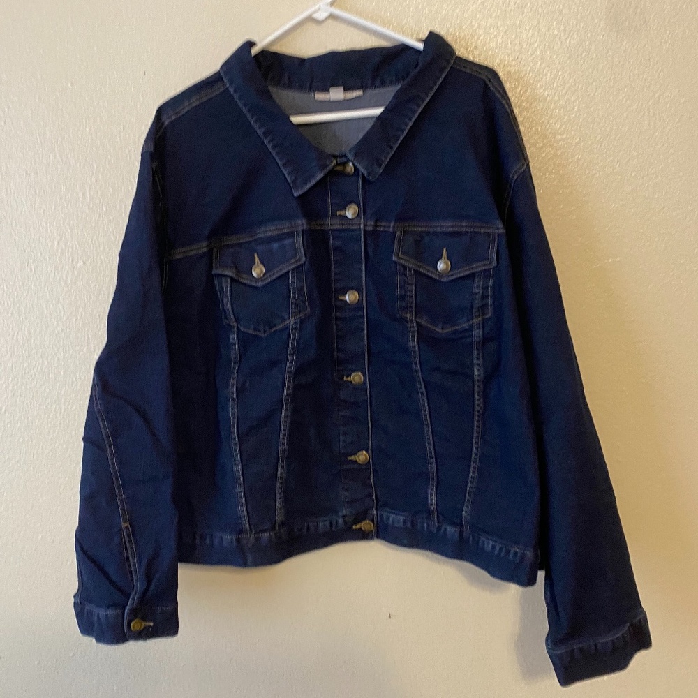 Woman Within Jean Jacket - Picture 1 of 4